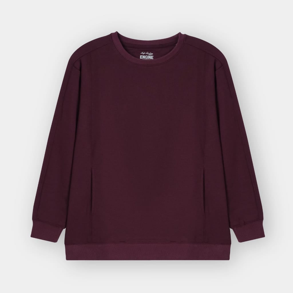 Maroon Classic Crewneck Sweatshirt