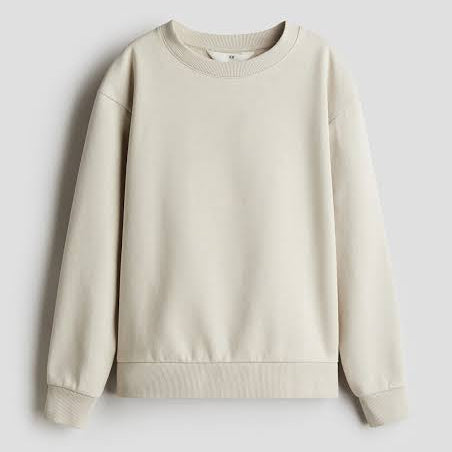 Classic Cream Men’s Crewneck Sweatshirt 🤍✨