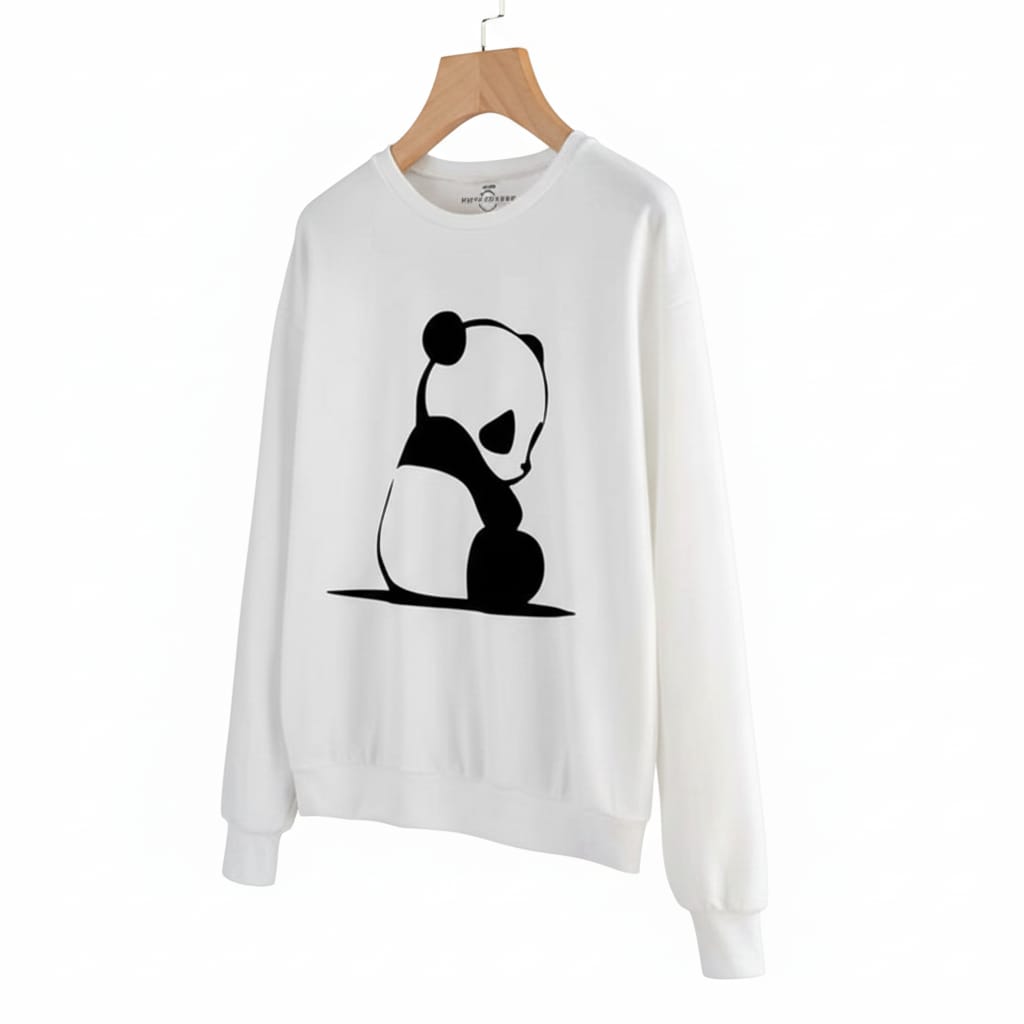 Cute Panda Graphic Sweatshirt
