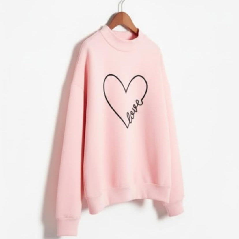 Love Heart Graphic Sweatshirt