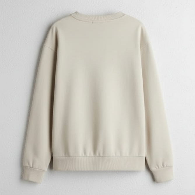 Classic Cream Men’s Crewneck Sweatshirt 🤍✨