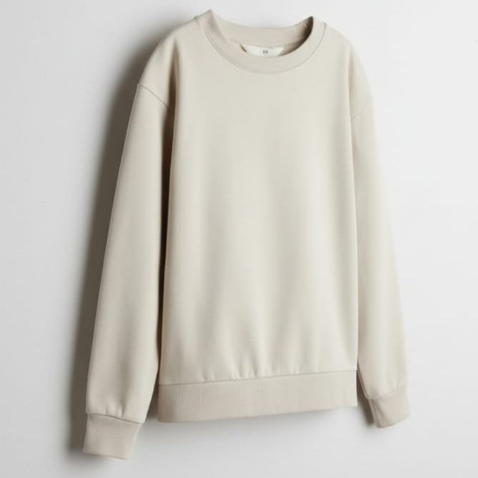 Classic Cream Men’s Crewneck Sweatshirt 🤍✨